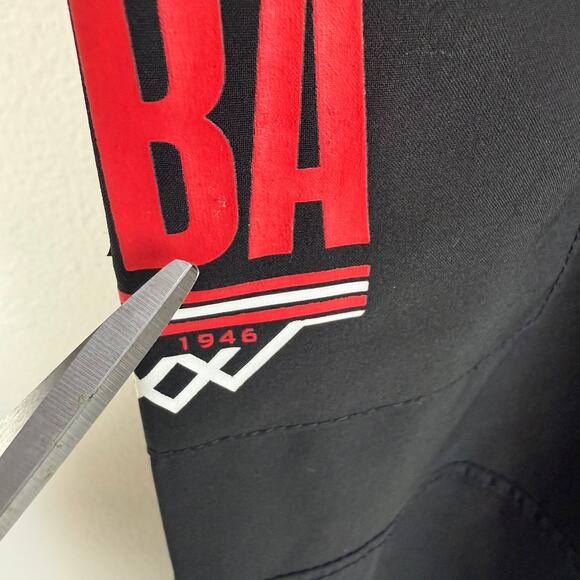 NBA Basketball Mens Adjustable Active Waistband Logo Black Jogger Pants Small - Picture 8 of 11